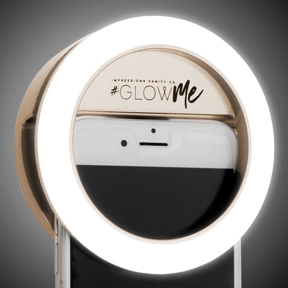 NEW Impressions Vanity GlowMe 2.0 USB Rechargeable LED Selfie Ring Light